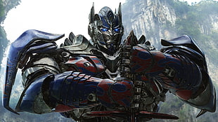 blue and black RC toy car, movies, Optimus Prime HD wallpaper