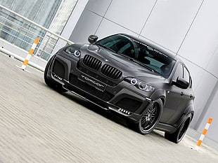 gray BMW vehicle, car, BMW, vehicle, black cars