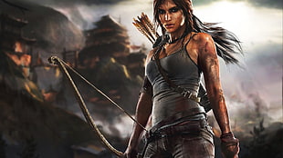 Lara Croft of Tomb Raider digital wallpaper, tomb raider 2013, Lara Croft, video games