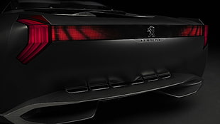 black Peugeot car, Peugeot Onyx, concept cars