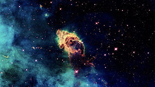 nebula digital wallpaper