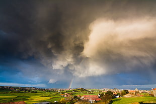 cloud formation over rural