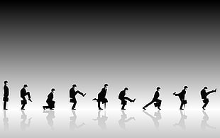 people in suit wallpaper, John Cleese, Ministry of Silly Walks