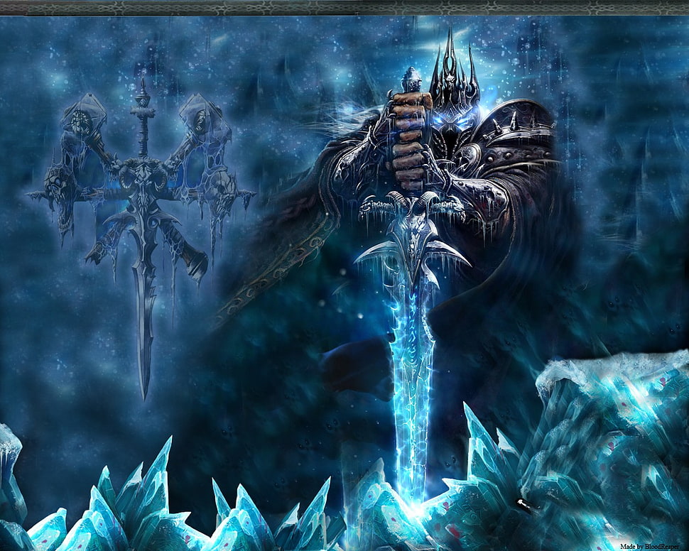 man wearing armor holding sword wallpaper, Warcraft HD wallpaper