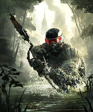 soldier using bow 3D wallpaper, Crisis 3 HD wallpaper