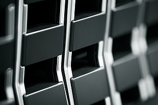 rectangular black panel, Grill, Metal, 4K HD wallpaper