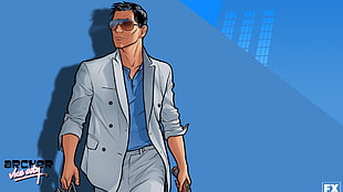 Vice City male character wallpaper, Sterling Malory Archer, Archer (TV show)