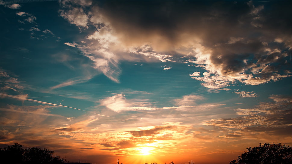 white cloudy sky during daytime HD wallpaper