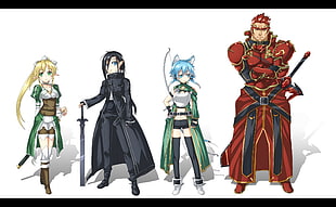 four character warriors 3D wallpaper