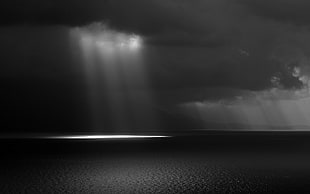 body of water, rain, sea, white, clouds