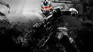 red eye robot digital wallpaper, video games, Killzone