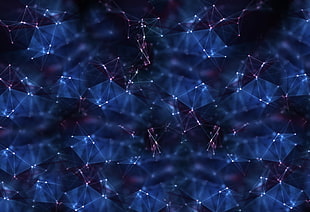 blue and purple diamond reflection