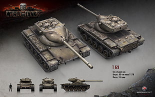 World of Tanks T69 digital wallpaper, World of Tanks, tank, wargaming, T69