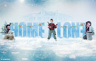 Home Alone movie, home alone, Christmas, winter, ice HD wallpaper