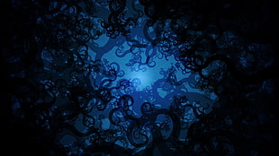 silhouette of trees cartoon movie scene