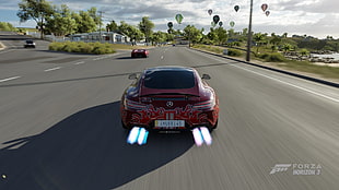 red Mercedes-Benz car Forza Horizon 3 screenshot, forza horizon 3, car, supercars, sports car