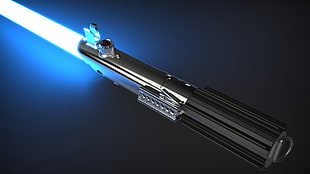 black and gray light saber, lightsaber, Star Wars HD wallpaper