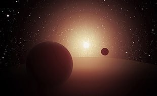 photo of universe HD wallpaper