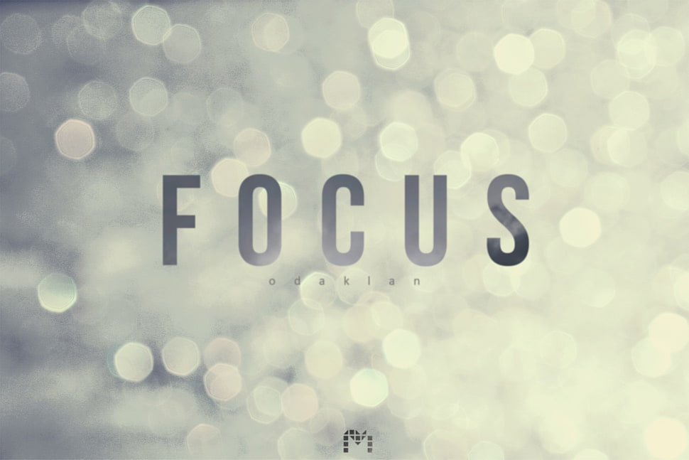 Focus Odaklan logo, typography HD wallpaper