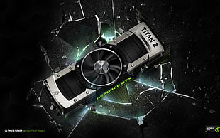 black Titan GeForce GTX video card HD wallpaper
