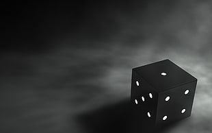 black and white dice HD wallpaper
