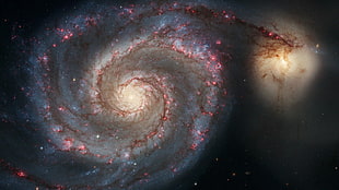 heavenly bodies digital wallpaper, space, stars, spiral galaxy, NASA