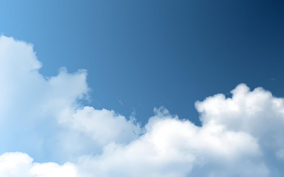 white clouds HD wallpaper