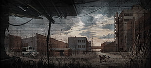 white and brown concrete building, Ukraine, S.T.A.L.K.E.R.: Call of Pripyat, Pripyat HD wallpaper