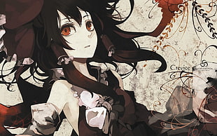 black-haired female anime character