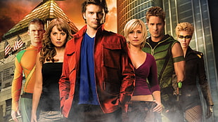 Smallville digital wallpaper, Smallville, Tom Welling, Allison Mack, Superman
