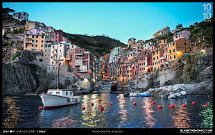 flat screen TV, Italy, Cinque Terre HD wallpaper