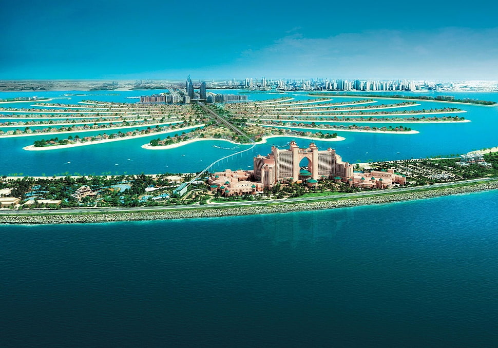 Palm Island, Abu Dhabi, nature, landscape, photography, cityscape HD wallpaper