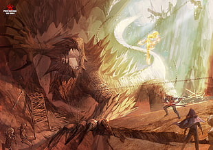 monster hunter world wallpaper, anime, RPG