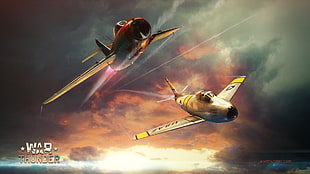 War Thunder planes illustration, War Thunder, airplane, Gaijin Entertainment, video games HD wallpaper
