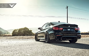 black sports coupe, Vorsteiner, BMW, BMW M4, BMW M4 EVO HD wallpaper