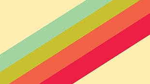 teal, yellow, pink, and orange stripes digital wallpaper