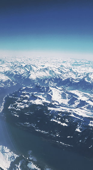 snow-covered mountains, mountains, landscape