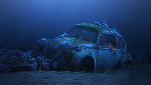 gray car, Finding Dory, Pixar Animation Studios, Disney Pixar, movies HD wallpaper