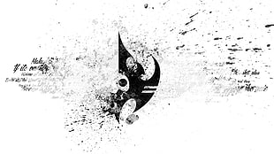 black and white abstract wallpaper, Starcraft II, Protoss, grunge, video games HD wallpaper