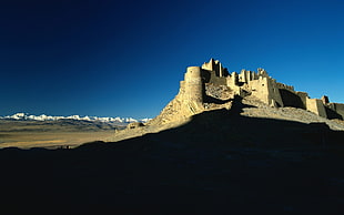 Desert,  Castle,  Shade,  Sand HD wallpaper