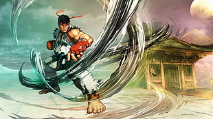 Ryu from Street Fighter, Street Fighter, Street Fighter V, Ryu (Street Fighter), video games HD wallpaper