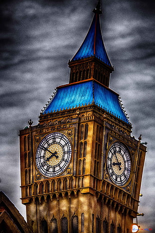 Big Ben, London, HDR, London, Big Ben, clocktowers