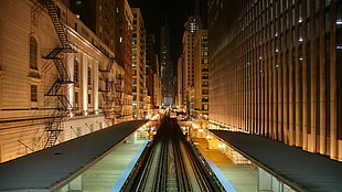 train rail, city, cityscape, urban, metro