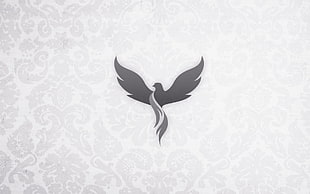 black eagle decor, birds, simple