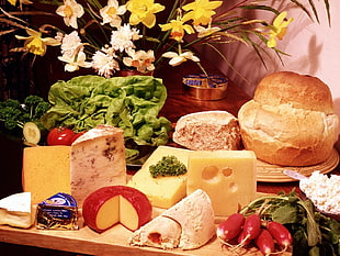 variety of cheeses HD wallpaper
