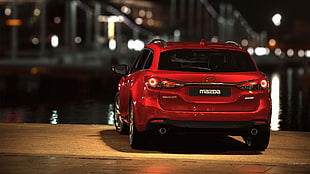 red Mazda 6SUV, Mazda 6, car HD wallpaper