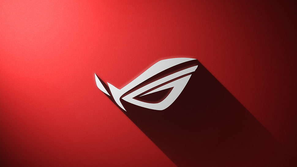 Asus Republic of Gamers logo, Republic of Gamers, logo, shadow HD wallpaper