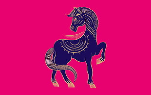 black horse clip art