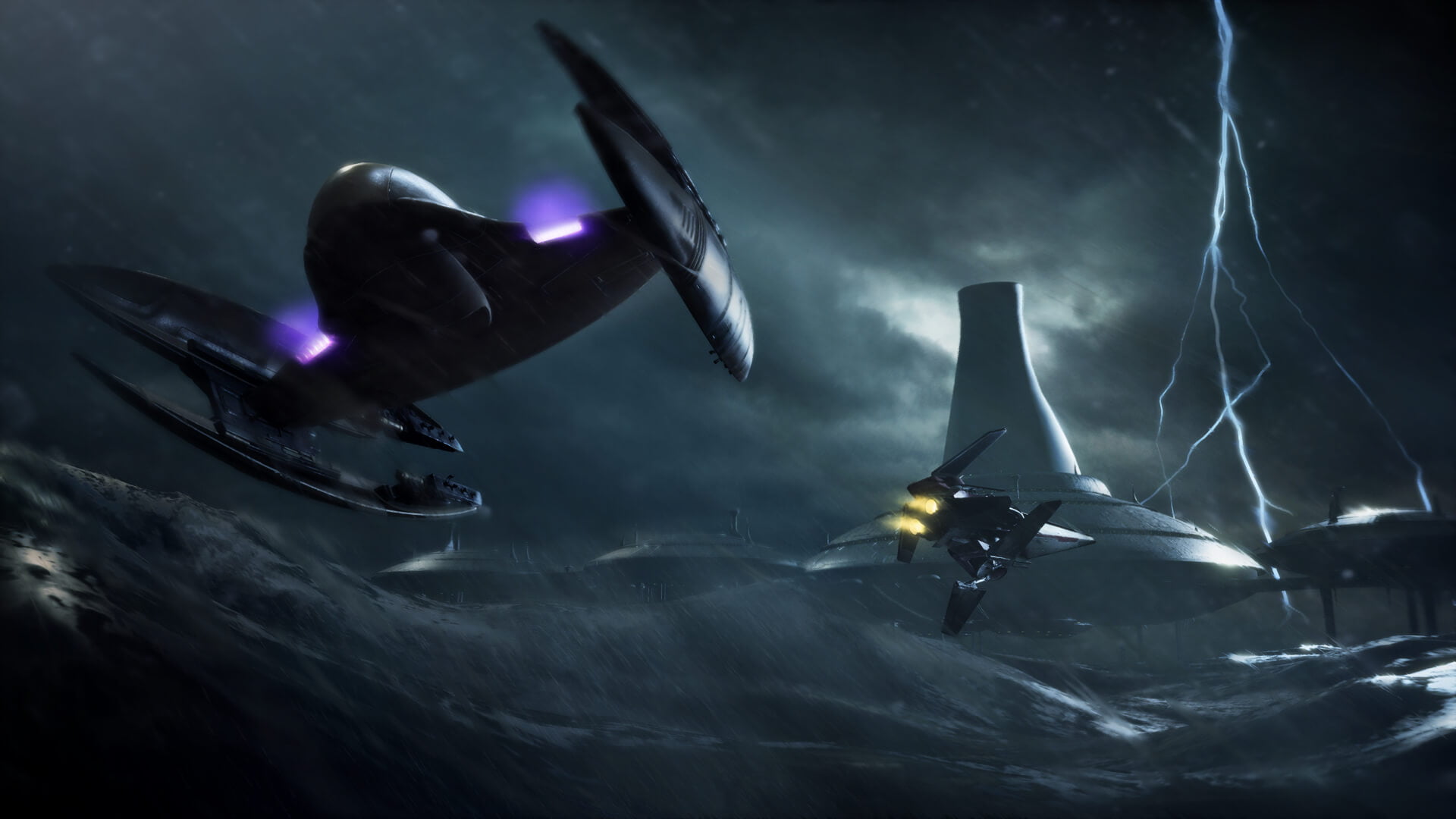 black airplane, Star Wars Battlefront II, Star Wars