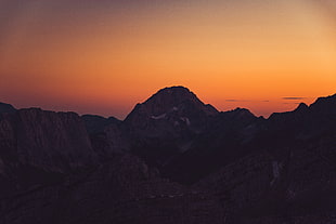 aerial photography of mountain during sunset, nature, mountains